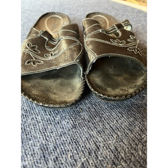 Clarks Black Sandals Comfortable Stylish Design - Picture 10 of 10